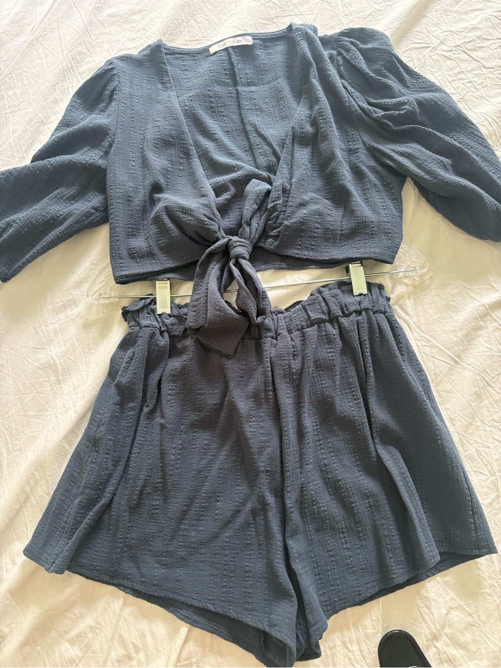 Gab Kate Textured Two-Piece Set